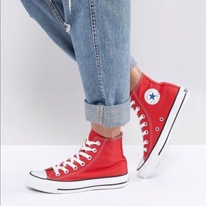 Red High Top Converse